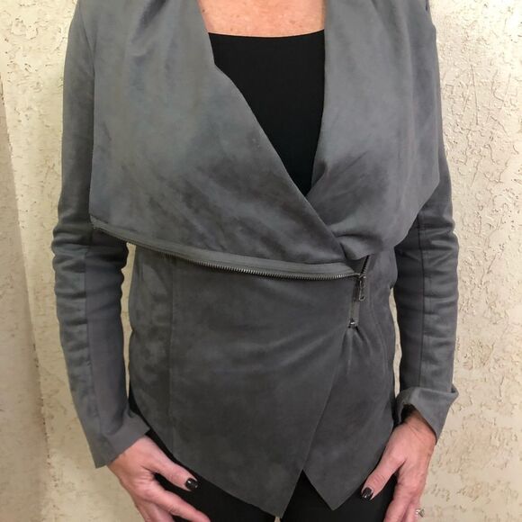 Vigoss grey suede Jacket - Picture 4 of 12